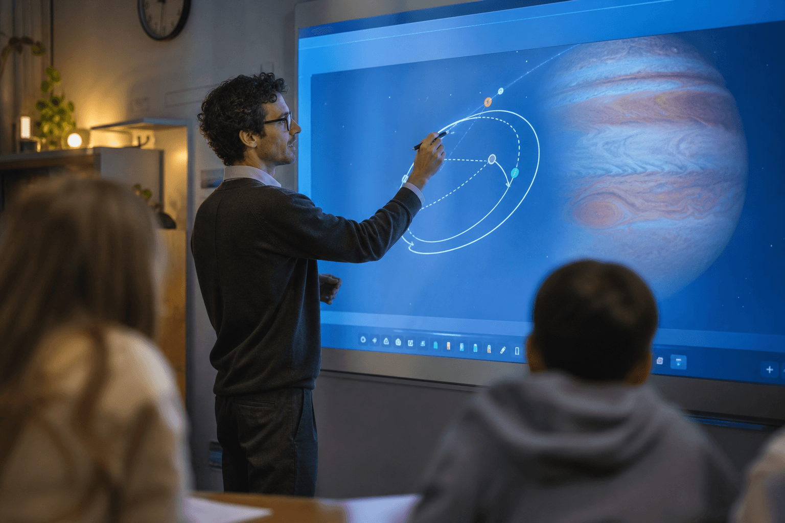 Clase con el tablero interactivo tboard 10